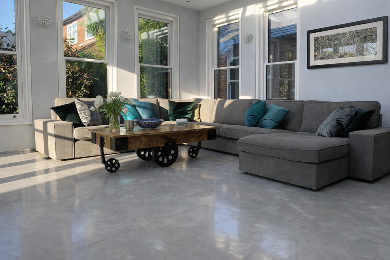 Concrete floor installation in La Habra, CA
