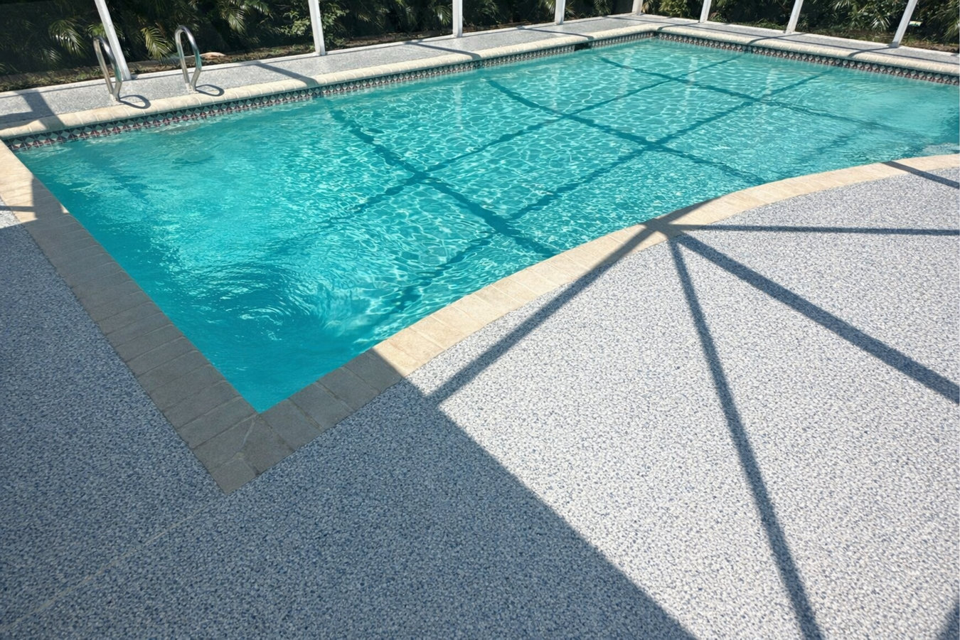 Concrete pool decks