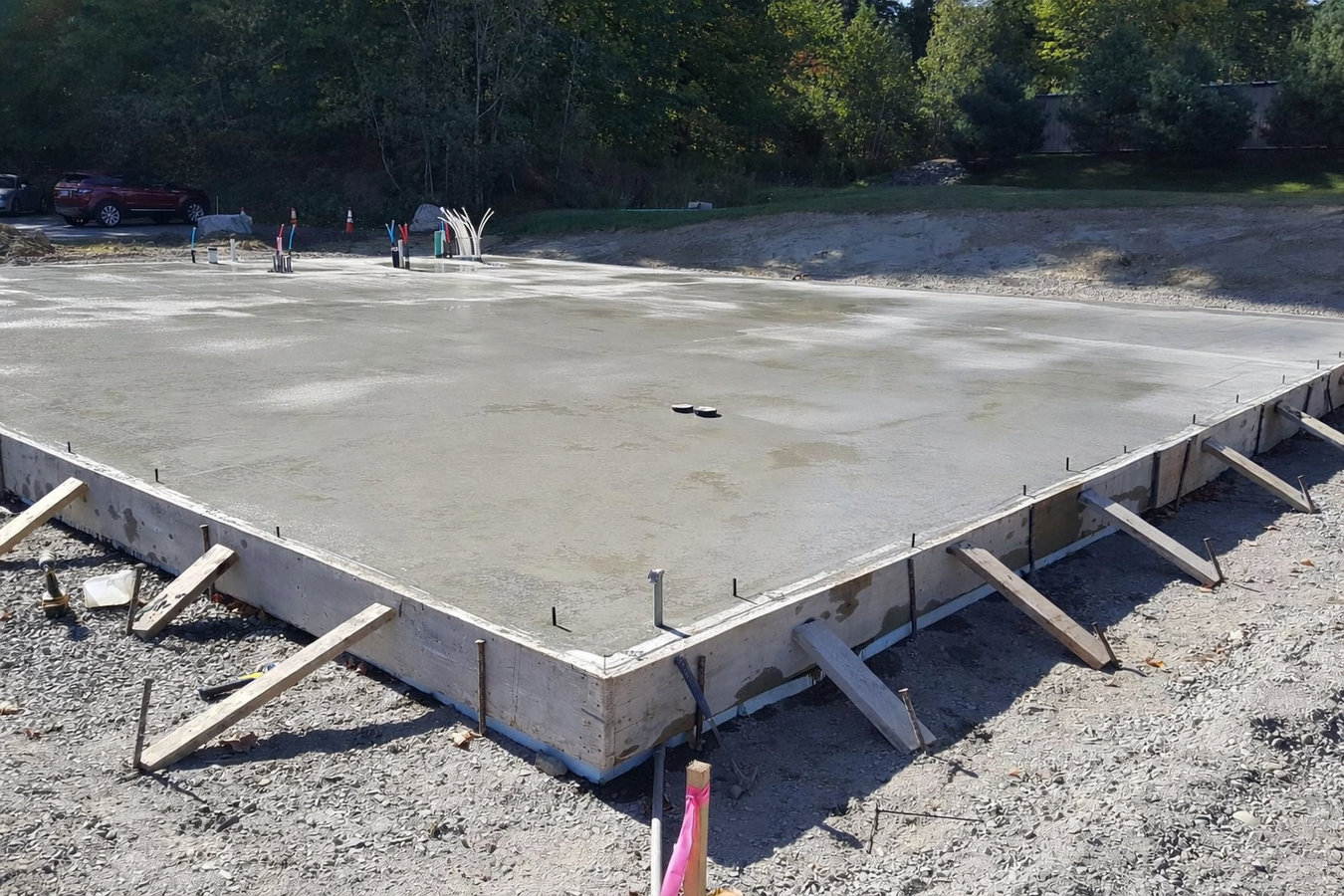 Slab foundation building in La Habra, CA